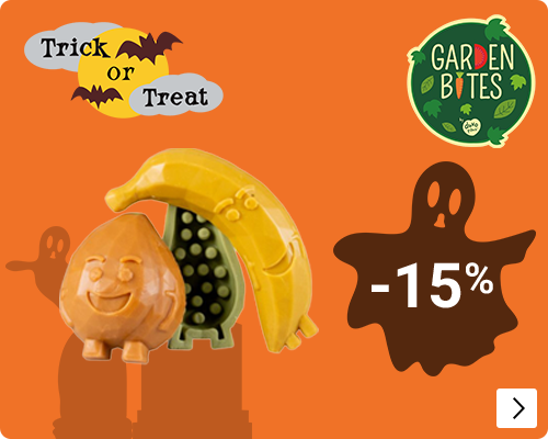 SNACKMAAND GARDEN BITES 15% korting DOG