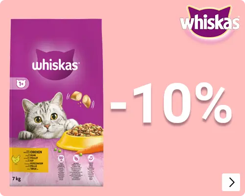 Whiskas droogvoer 7kg 10% korting CAT