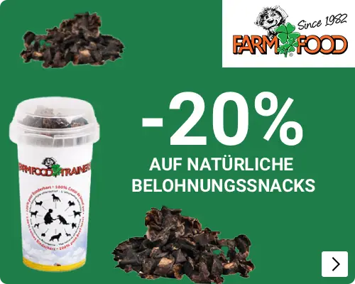 Farmfood trainers 20% korting DOG