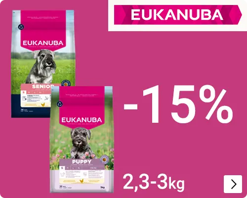 Eukanuba hond kleinverpakkingen 15% korting DOG