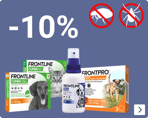 FRONTLINE en FRONTPRO 10% korting DOG CAT