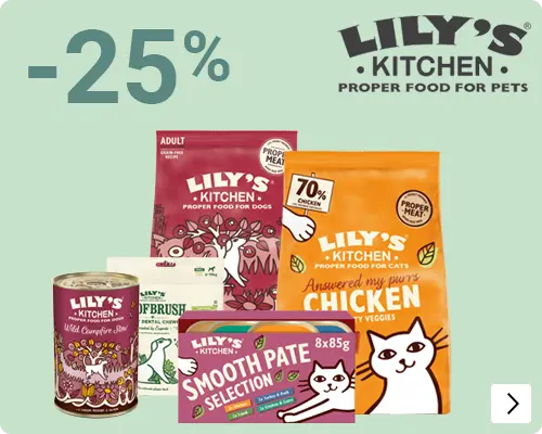 Lily's kitchen 25% korting op alle voer en snacks DOG CAT
