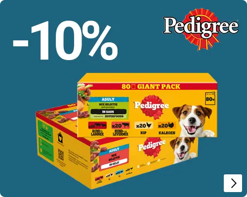 Pedigree hondenvoer nat 10% korting DOG