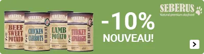 SEBERUS WETFOOD introductie 10% korting DOG