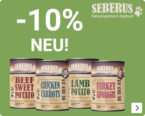 SEBERUS WETFOOD introductie 10% korting DOG