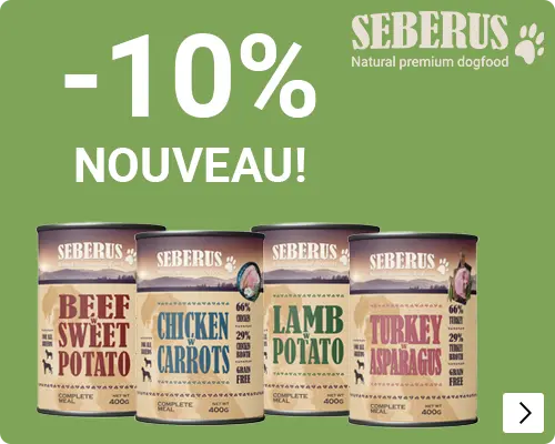 SEBERUS WETFOOD introductie 10% korting DOG