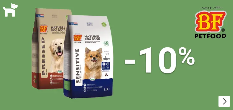 BF PETFOOD 10% korting DOG