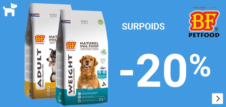 BF PETFOOD 20% korting WEIGHT DOG
