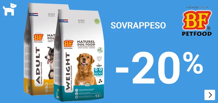 BF PETFOOD 20% korting WEIGHT DOG