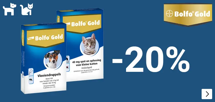 BOLFO Gold 20% korting DOG CAT