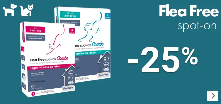 FLEA FREE 25% korting DOG CAT
