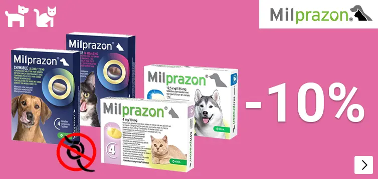 MILPRAZON 10% korting DOG CAT