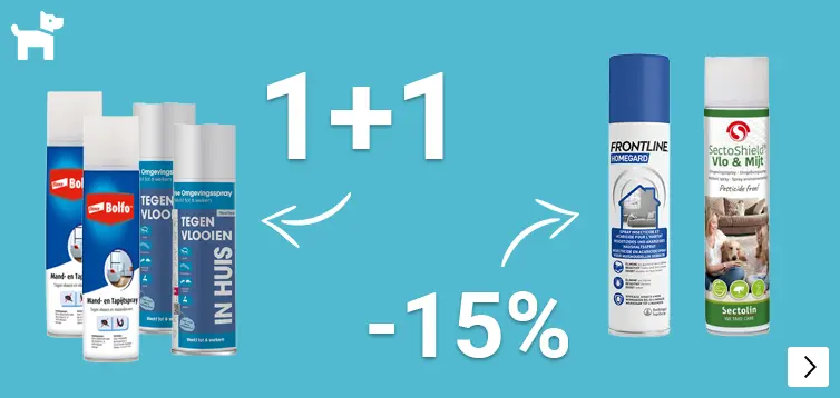 OMGEVINGS SPRAYS 1 en 1 gratis en 15% korting DOG