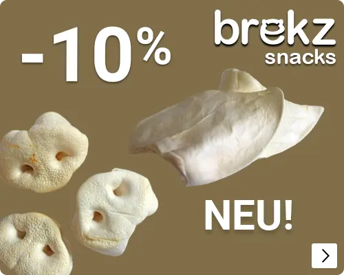 NIEUW BREKZ GEPOFTE NATUURSNACKS 10% korting DOG