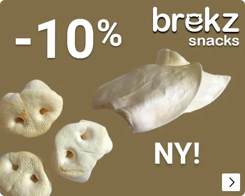NIEUW BREKZ GEPOFTE NATUURSNACKS 10% korting DOG