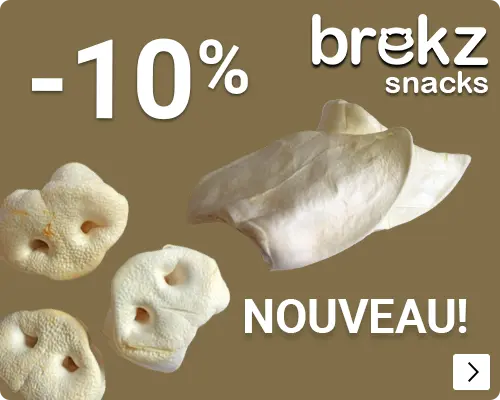 NIEUW BREKZ GEPOFTE NATUURSNACKS 10% korting DOG