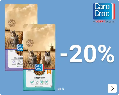 CAROCROC KAT KLEINVERPAKKING 20% korting CAT