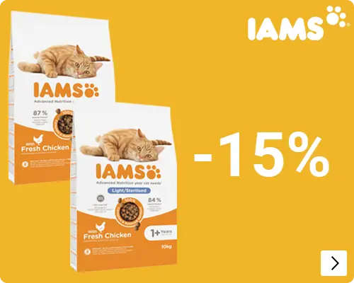 Iams grootverpakkingen kat 15%