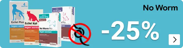 NO WORM 25% korting DOG CAT