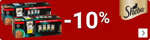 Sheba alle grootverpakkingen 10% korting CAT