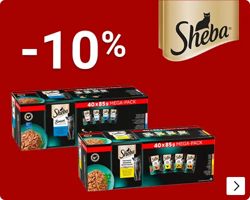 Sheba alle grootverpakkingen 10% korting CAT