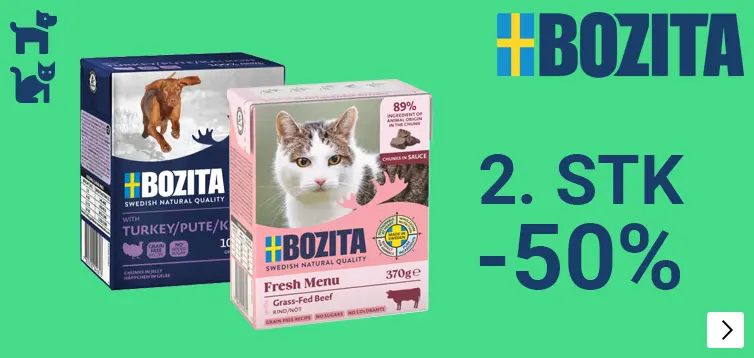 BOZITA HOND EN KAT 2e halve prijs DOG CAT