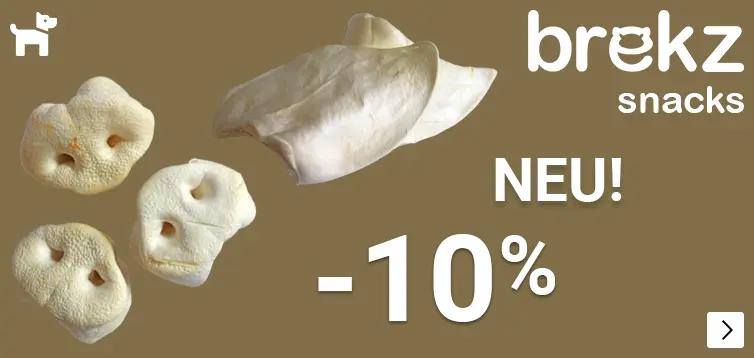 NIEUW BREKZ GEPOFTE NATUURSNACKS 10% korting DOG