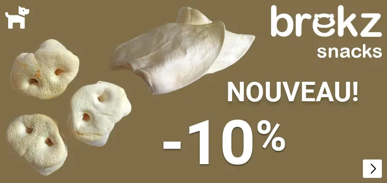 NIEUW BREKZ GEPOFTE NATUURSNACKS 10% korting DOG