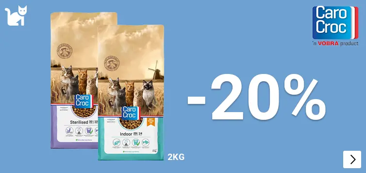 CAROCROC KAT KLEINVERPAKKING 20% korting CAT