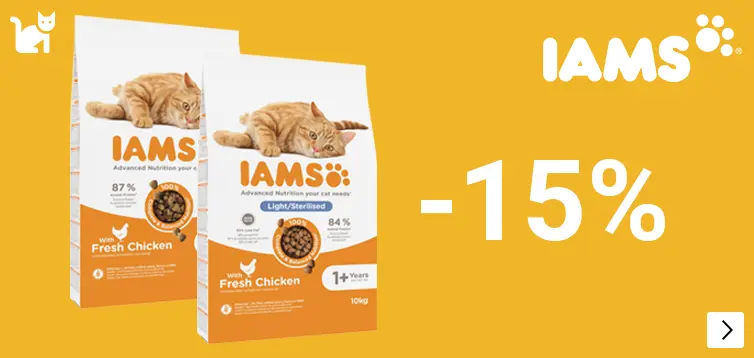 Iams grootverpakkingen kat 15%