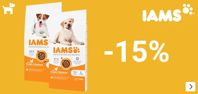 Iams grootverpakkingen hond 15%