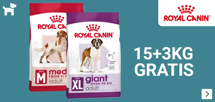 Royal Canin Bonusbags 15+3kg gratis DOG