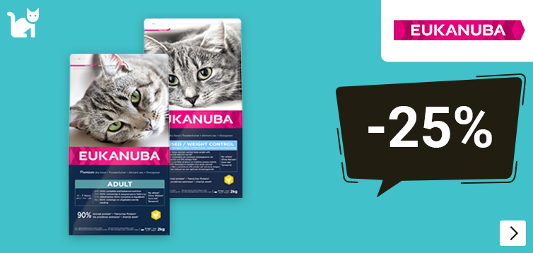 Eukanuba kattenvoer 25% korting LET OP 2 MND ACTIE