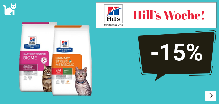 Hill's week, aanbieding 2 Prescription Diet kleine zakken kat 15% korting Let op van 14 tm 20 sep CAT