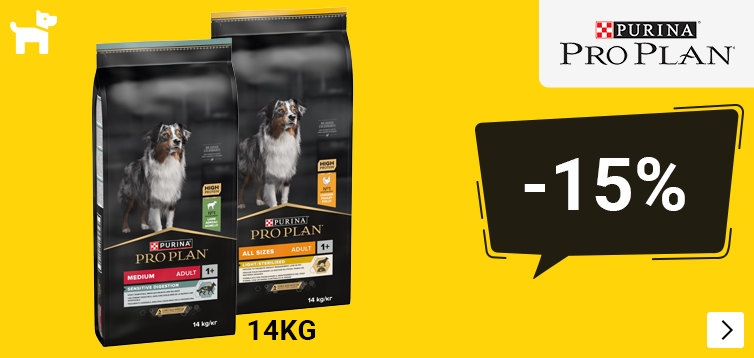 Pro Plan hondenvoer 14 kg 15% korting DOG