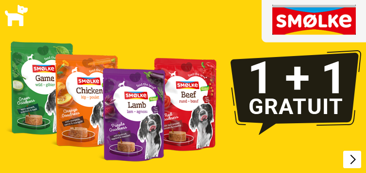 Smølke Goodness natvoer hond 50% korting DOG