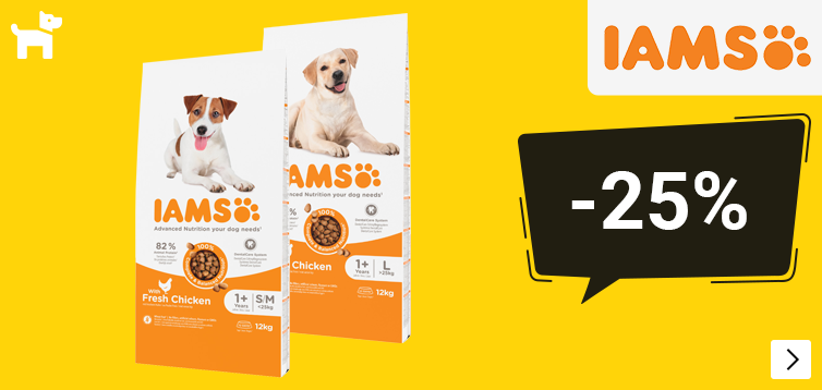 Iams grootverpakkingen hond 25% LET OP 2 MND DOG