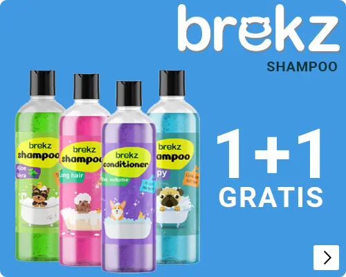 BREKZ HONDENSHAMPOO 1+1 GRATIS DOG