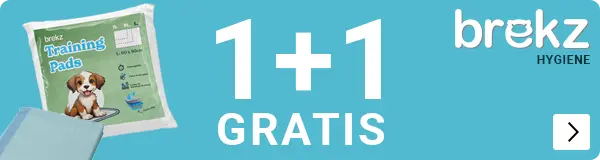 BREKZ PUPPY TRAININGSPADS 1+1 GRATIS DOG