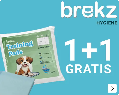 BREKZ PUPPY TRAININGSPADS 1+1 GRATIS DOG