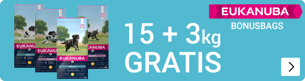 Eukanuba bonusbags 15kg +3kg gratis