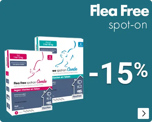 FLEA FREE 15% korting DOG CAT