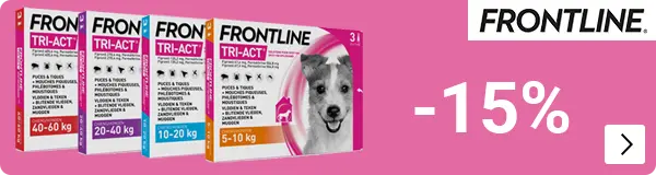 TRI-ACT van FrontLine 15% korting DOG