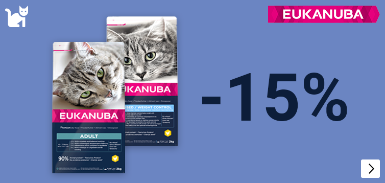 Eukanuba kat 15% korting CAT