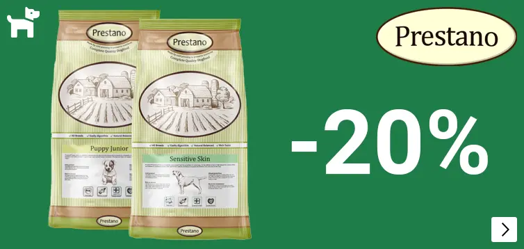 PRESTANO 20% korting DOG