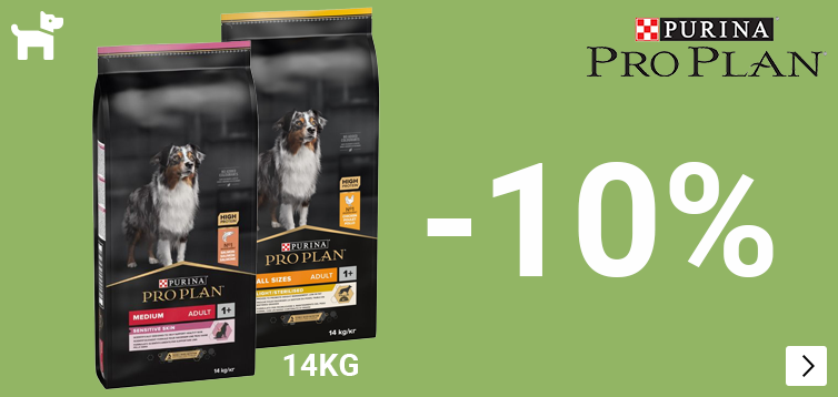 Proplan grootverpakkingen 10% ,mini gvp 20% korting DOG