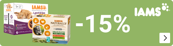 Iams pouch kat 15% korting CAT