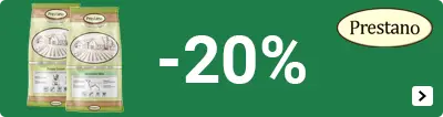 PRESTANO 20% korting DOG