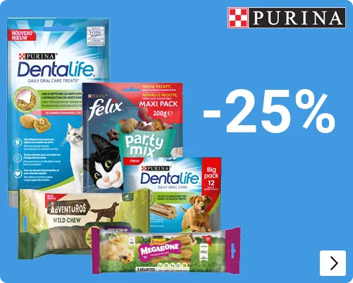 purina diverse honden en kattensnacks 25% korting DOG CAT