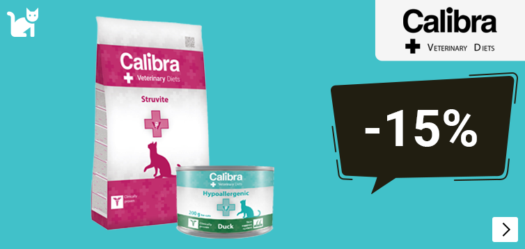 Calibra Veterinair voer en snacks kat 15% korting CAT